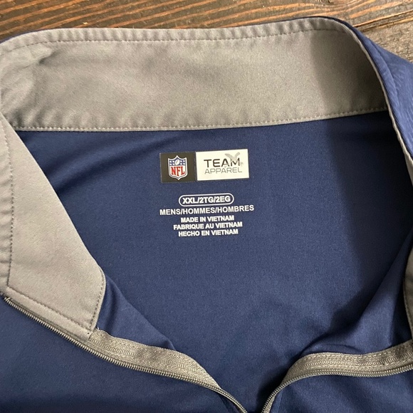 NFL Team Apparel Patriots Quarter Zip SIZE XXL - Picture 5 of 6